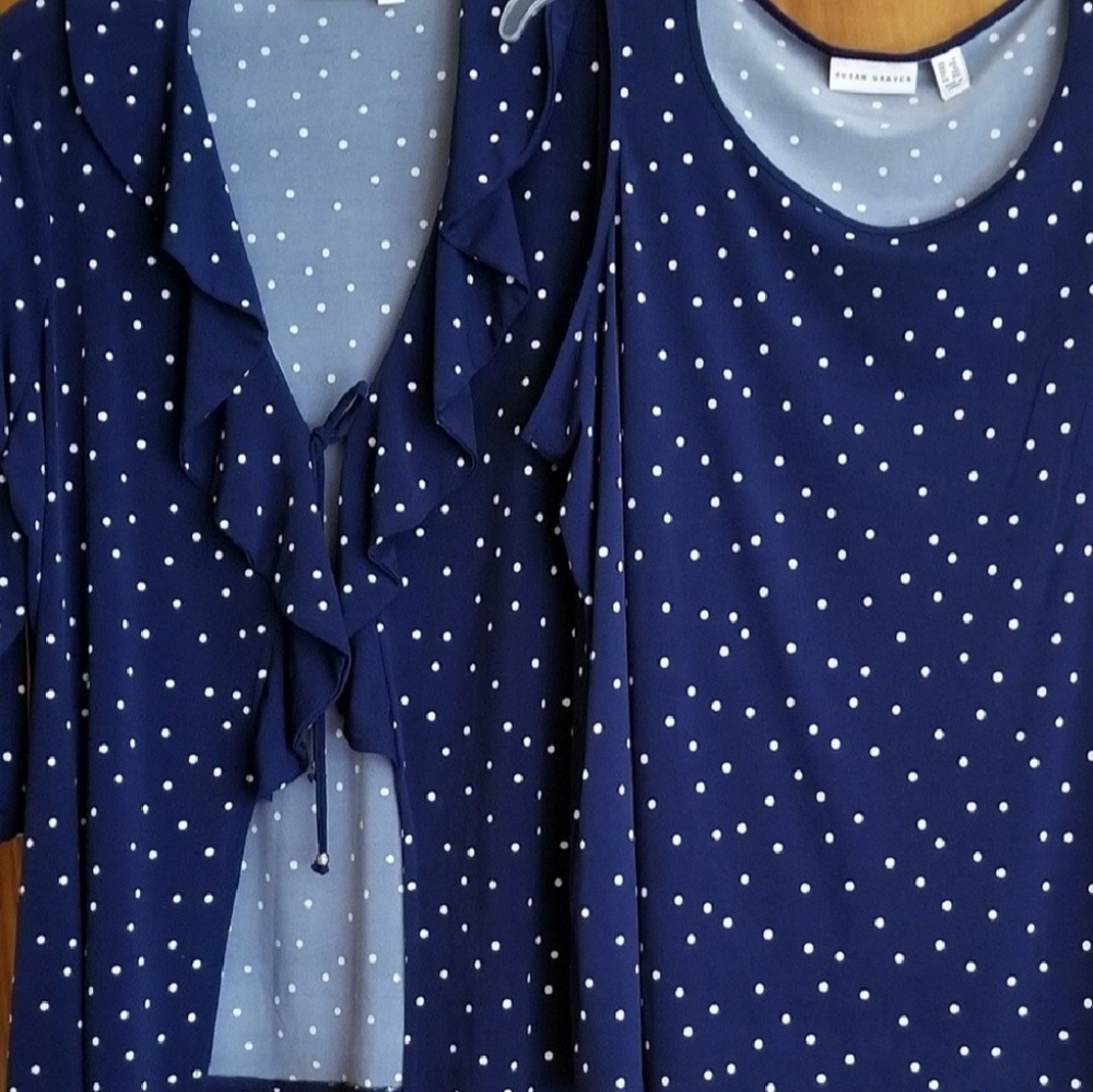 Susan Graver Cardigan and Tank Set